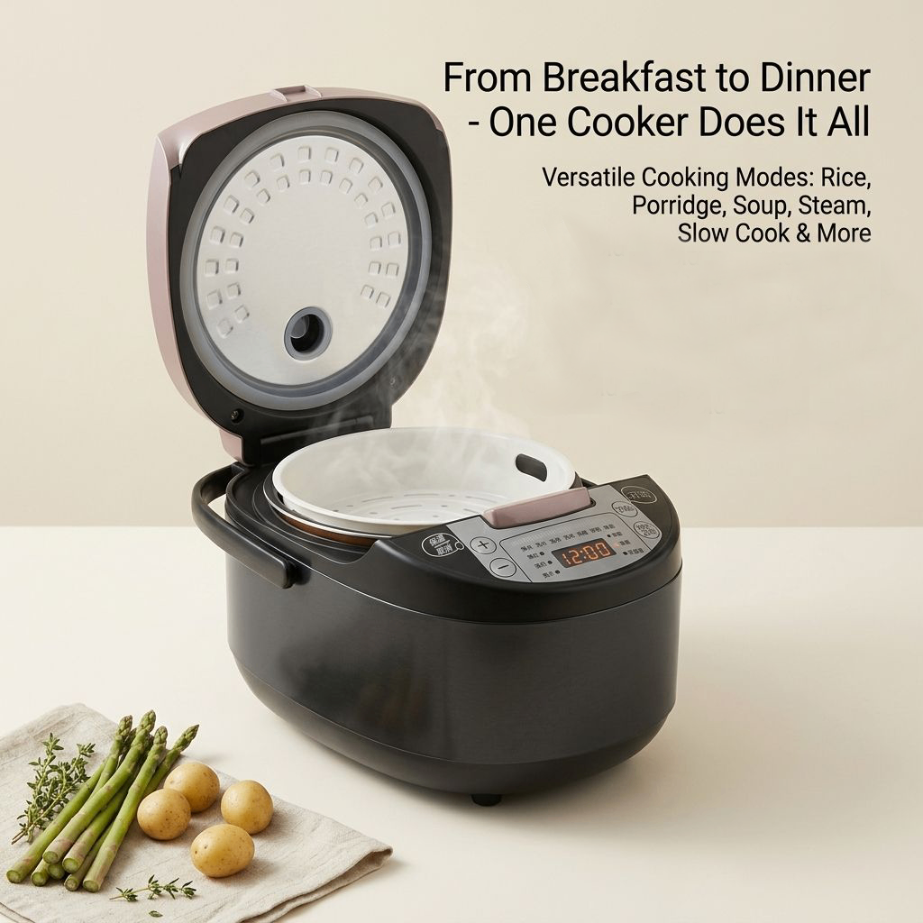 Multifunctional timer rice cooker 3L