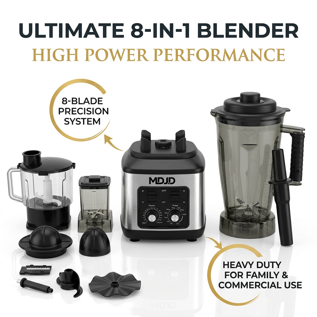 MDJD  5082 8-in-1 High-Power Blender